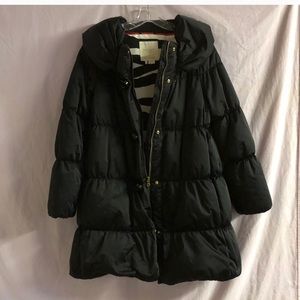 Kate Spade black mid-length puffer coat!